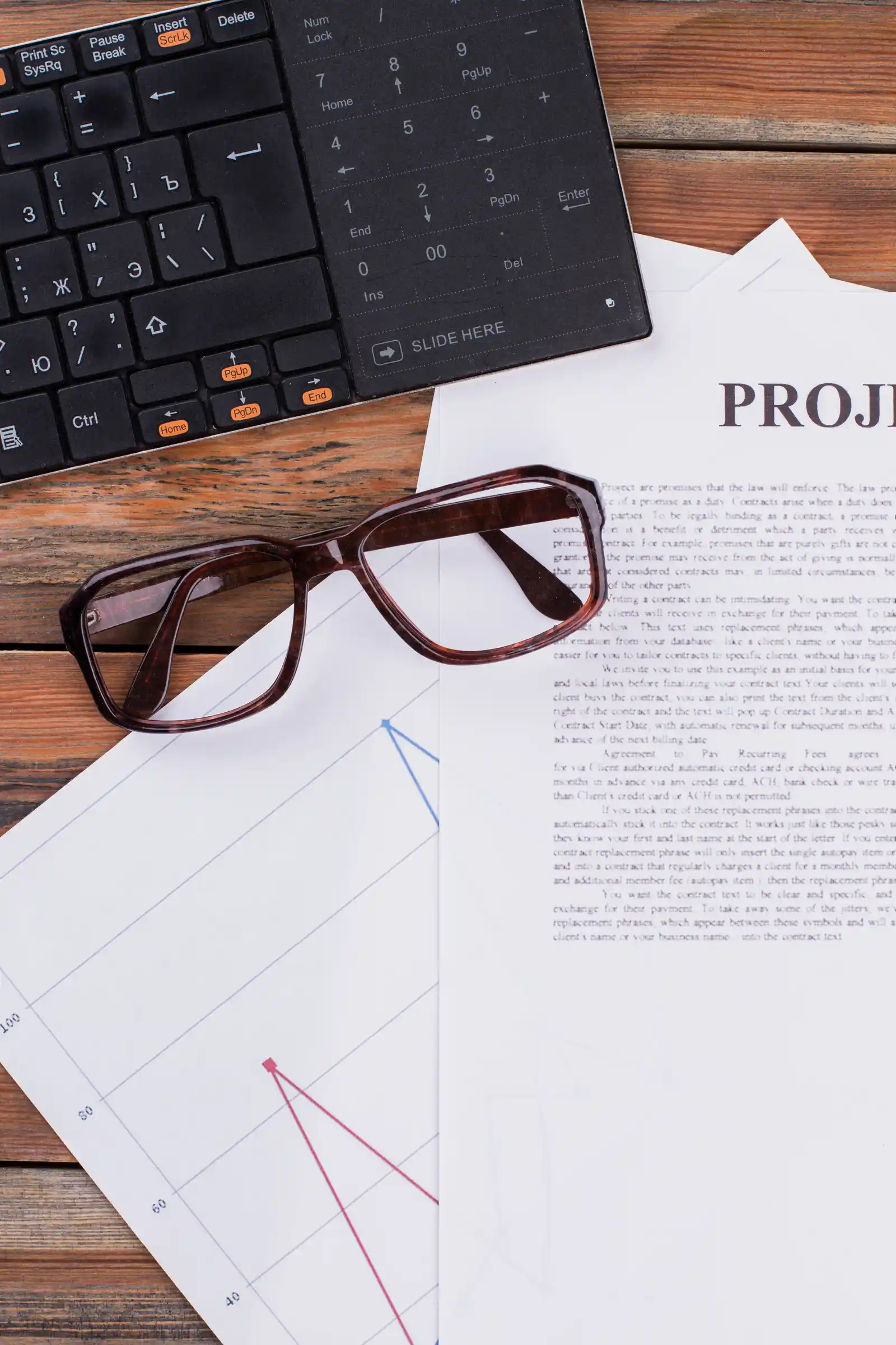 office supplies glasses and black notepad on wood 2023 11 27 04 51 11 utc result